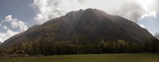 Hillside in Ticino, Switzerland, spring, mountain, meadow, trees, blue sky, pasture, ticino, italian, forest, switzerland, agriculture, europe, outdoors
