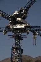 Enormous multiple crane in Giubiasco, Switzerland, girders, metal, multiple, massive, engineering, construction, structure, crane, lifting, giubiasco, manned, grisons, compartment, switzerland, cantilever, europe, joists
