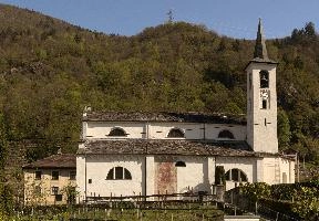 Chapel in Swiss village in the Italian Grisons, facade, exterior, religion, catholic, building, church, italian, rural, grisons, ticino, switzerland, chapel, europe, tower