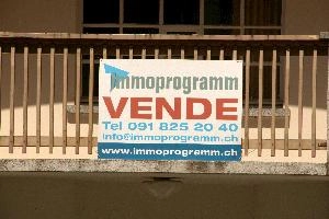For-sale sign in Graubünden, null