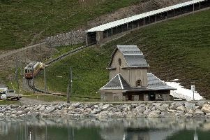 Eiger Museum and Funiculare, texture, architecture, roof, eiger, reflection, climbing, slate, building, history, water, snow, background, old, tourism, alps, rock, europe, railway, train, alpine, house, rail, wood, steep, ascent, nature, wooden, funicular, museum, lake, travel, hut, pool, contrast, rural, carriages, historic, grindelwald, mountains, landscape