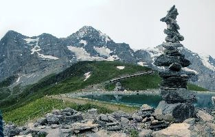 Artificial versus Natural Rock-stacking, three, background, sky, grindelwald, scenic, eiger, summer, bernese, landscape, stack, switzerland, bern, pasture, tourism, alps, sisters, hiking, rock, travel, alpine, lauterbrunnen, peaks, stacking, texture, beautiful, outdoor, ice, nature, mountain, view, meadow, peak, europe, snow, contrast, lake, jungfrau, mönch, mountains