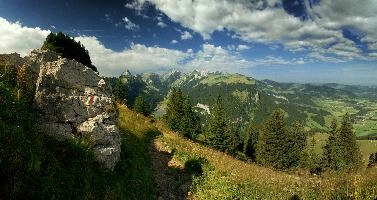 Appenzellerland, kasten, meadow, rhine, alps, lake, hoher, mountains, appenzell, saemtisersee, alpine, valley, switzerland