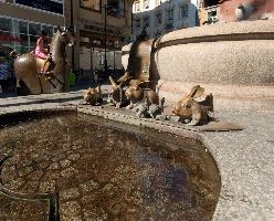 Konstanz, kaisersbrunnen, bronze, emperor, konstanz, deutschland, fountain
