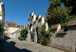 Konstanz, Tor, constance, rendererd, arch, gates, peaked, wall, lake, stone, bodensee, gateway, battlement, crenellation, germany, defensive, historic