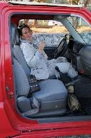 Bettina in Jeep, null