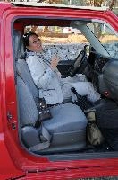 Bettina in Jeep, null