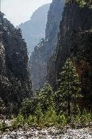Approach to the Iron Gates in the Samaria Gorge, Crete, outdoors, arid, landscape, sheer, scenic, narrow, walking, gates, choke-point, ravine, iron, terrain, gorge, island, rough, samaria, europe, dry, mediterranean, tourism, rock, crete, outdoor, stony, greece, autumn, harsh