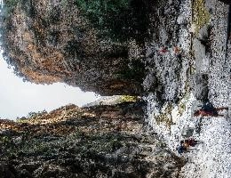 Approach to the Iron Gates in the Samaria Gorge, Crete, outdoors, arid, landscape, sheer, scenic, narrow, walking, gates, choke-point, ravine, iron, terrain, gorge, island, rough, samaria, europe, dry, mediterranean, tourism, rock, crete, outdoor, stony, greece, autumn, harsh