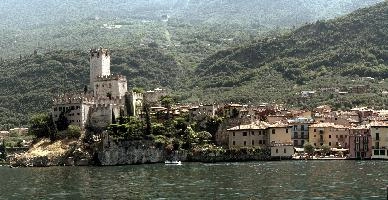 Malcesine seen from Lake Garda, null