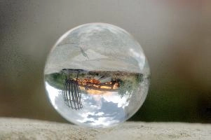 Bonfire seen through crystal ball in Dego, Liguria, sphere, cottage, ligure, rustico, globe, house, fire, sky, liguria, small world, flames, round, italia, ball, reflection, crystal, refaction, distortion, burning, burn, bin, italy, bonfire, basket