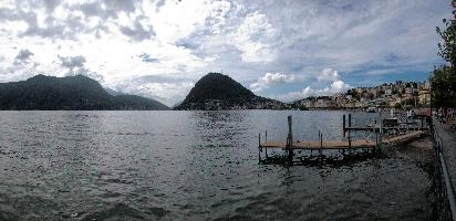 Lake Lugano, outdoors, lugano, sunshine, mountains, town, alpine, swiss, lake, switzerland, alps, water, outdoor, daylight, jetty, front