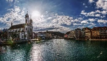 Lake-front in Luzern, Switzerland, null