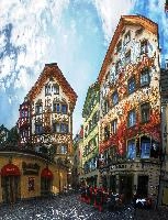 Buildings in Luzern, Switzerland, null