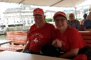 Conni and Marcel on Cruise Boat, null