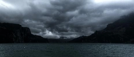 Dark Weather on the Vierwaldstättersee, Switzerland, europe, cloud, dark, lake, lucerne, luzern, oppressive, outdoors, storm, switzerland, threatening, water, weather