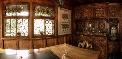 Interior of Restaurant Rütlihaus, Vierwaldstättersee, null