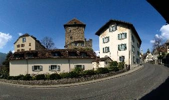 Maienfeld, graubuenden, rural, alps, switzerland, scenic, graubünden, shutters, exterior, maienfeld, town, spring, building, blue sky, street, village, europe, quaint, outdoors, sunshine