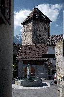 Maienfeld, spring, rural, village, maienfeld, graubünden, switzerland
