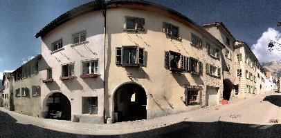 Maienfeld, spring, exterior, village, europe, town, switzerland, maienfeld, building, graubuenden, street, graubünden, outdoors, sunshine, blue sky, rural, alps, scenic, quaint