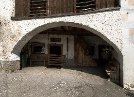 Arch, arch, entrance, village, rhine, agricultural, switzerland, maienfeld, arcade, graubünden, building, europe, covered, barn, valley, farmhouse, grisons