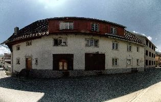 Maienfeld, spring, exterior, village, europe, town, switzerland, maienfeld, building, graubuenden, street, graubünden, outdoors, sunshine, blue sky, rural, alps, scenic, quaint
