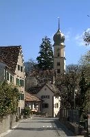Maienfeld, spring, exterior, village, europe, town, switzerland, maienfeld, building, graubuenden, street, graubünden, outdoors, sunshine, blue sky, rural, alps, scenic, quaint
