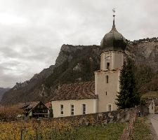 Church in Maienfeld, Switzerland, null