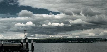 Sky over the Bodensee, constance, water, sky, ferry, storm, lake, weather, bodensee, clouds, cumulus, front, germany, dramatic