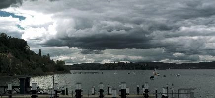 Bodensee, lake, water, constance, front, storm, bodensee, weather, germany, sky, cumulus, ferry, clouds, dramatic