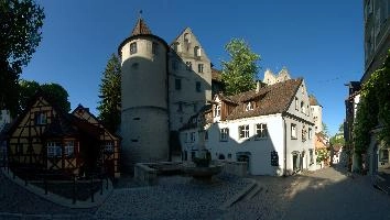 Meersburg, meersburg, facade, village, summer, mediaeval, constance, bodensee, building, deutschland, lake, traditional, exterior, tourism, castle, schloss