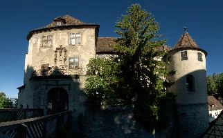 Schloss Meersburg, schloss, fort, burg, lake, sunshine, germany, meersburg, stone, bodensee, blue sky, castle, building, old, constance, summer, historic