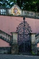 Gates of Schloss Meersburg, meersburg, lake, ornate, iron, grill, gates, bodensee, constance, germany, grate, schloss, pink, entrance, portal, baroque, wrought, complex, palace, ironwork