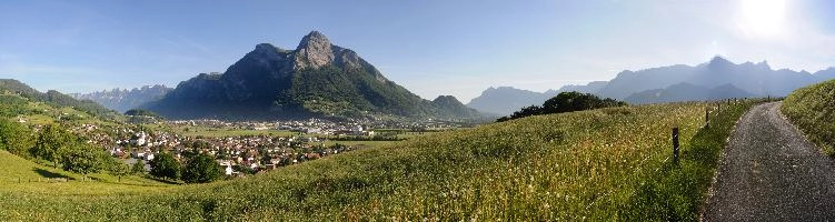 The Gonzen, prominent Swiss alpine peak near Sargans, Sankt Gallen, in the Rhine Valley, rocky, peak, scenery, gonzen, panorama, gallen, view, sankt, switzerland, sargans, europe, alpine, valley, mountains, rhine, alps, mountain, swiss, stone
