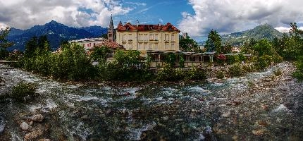 Bed of the Passirio River in Merano, null