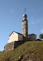 Church in Mesocco, europe, paul, saint, graubünden, tower, grisons, alps, catholic, switzerland, onion, mesocco, religion, peter, church, skyline, building