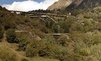 Bridges of Graubünden, alps, route, motorway, bridge, grisons, europe, pass, switzerland, mesocco, san bernadino, mountains, road