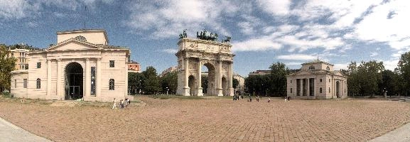 Arco della Pace, Milano, sculptures, architecture, stone, memorial, monument, peace, summer, arch, columns, italy, pillars, milan, neoclassical, europe, horsemen