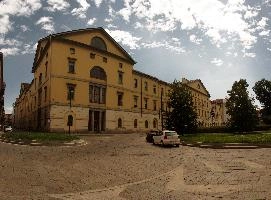 Milano, italy, palatial, facade, building, milan, europe, architecture, ochre, exterior