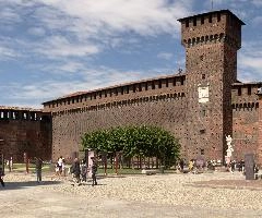Castello Sforzesco, Milano, sforza, castle, fortification, historic, tower, wall, sforzesco, italy, milan, europe, exterior