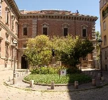 Courtyard in Milano, italy, milan, europe, 2023