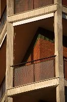 Balcony, Milano, italy, concrete, lines, abstract, balcony, milan, wall, europe, architecture, brick, angles, geometric, urban, apartment