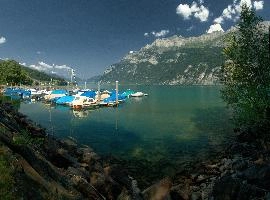 Mols Harbour, mols, switzerland, alps, walensee, walenstadt, lake