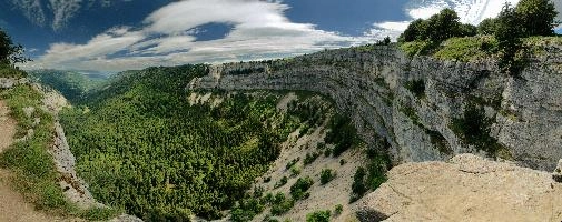 Creux du Van, du, cove, sunshine, limestone, karst, creux du van, cliff, steep, creux, switzerland, summer, neuchastel, geology, blue sky, van, sheer, swiss, canyon, scenic, landscape, rock, cliffs, neuchatel, french, romandie, dramatic, view