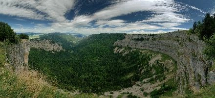 Creux du Van, du, karst, sunshine, neuchatel, limestone, creux du van, cliff, steep, creux, switzerland, summer, neuchastel, geology, blue sky, van, sheer, swiss, canyon, scenic, landscape, rock, cliffs, cove, french, romandie, dramatic, view