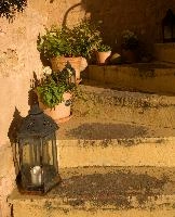 Decorations on house steps in Neustadt, neustadt