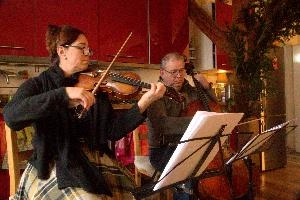 Conni and Marcus playing at Christmas, neustadt