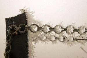Frost on chains in Neustadt, Germaany, neustadt