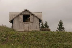 Agricultural building on Alp Palfries, Switzerland, null