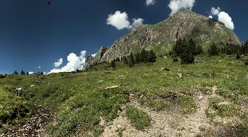 Alvier from Palfries, alvier, alpine, europe, alps, sunshine, mountain, palfries, peak, sargans, outfoors, meadow, blue sky, hiking, walking, sheer, rugged, switzerland, mountains, green, spring, face, rock